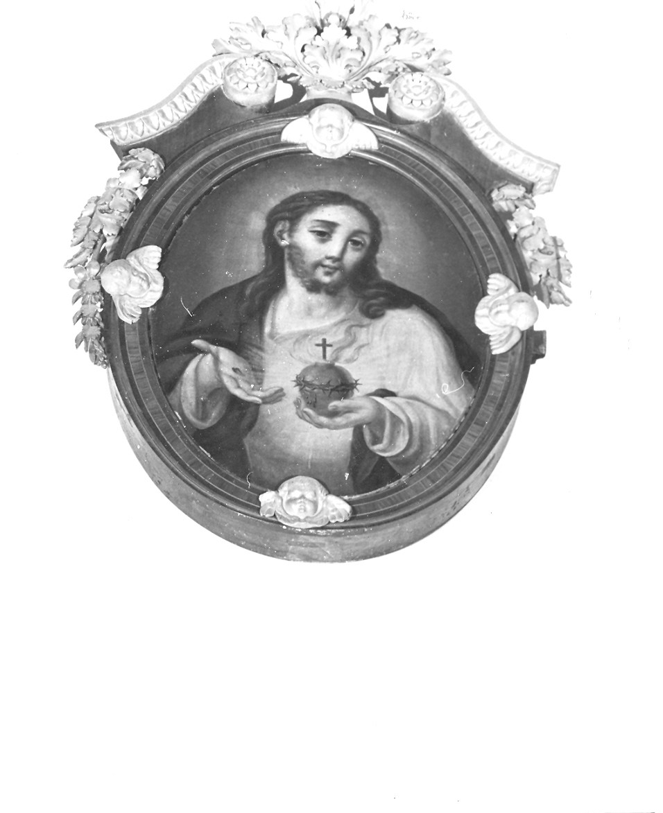 Sacro Cuore di Gesù (dipinto, elemento d'insieme) - ambito ligure (fine/inizio secc. XVIII/ XIX)