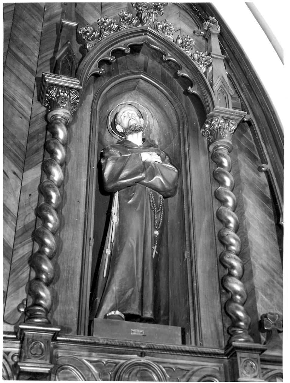San Francesco (statua, pendant) di Stuflesser Ferdinand (inizio sec. XX)