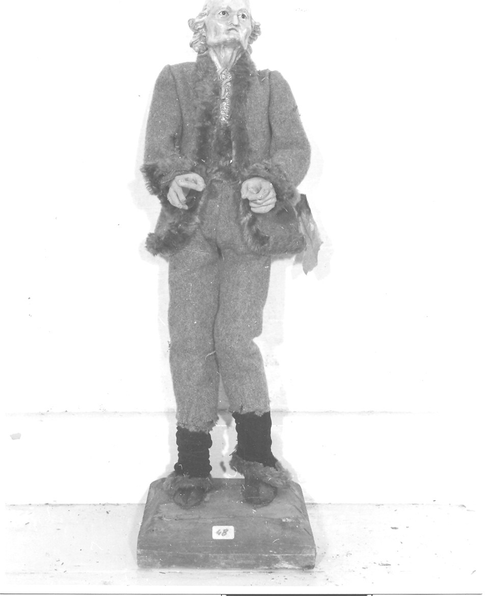 popolano (statua da presepio, elemento d'insieme) di Maragliano Anton Maria (bottega) (prima metà sec. XVIII)