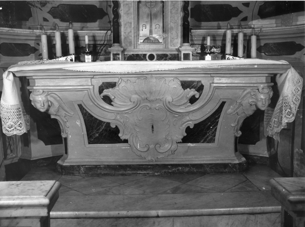 altare, insieme - bottega italiana (fine sec. XVII)