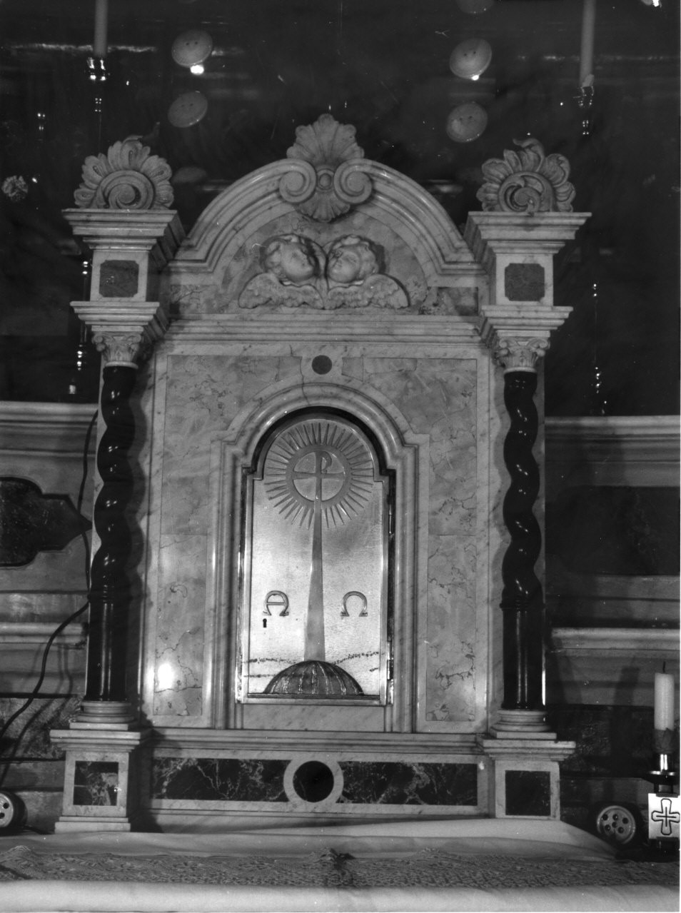 tabernacolo - a frontale architettonico, elemento d'insieme - bottega italiana (inizio sec. XVII)