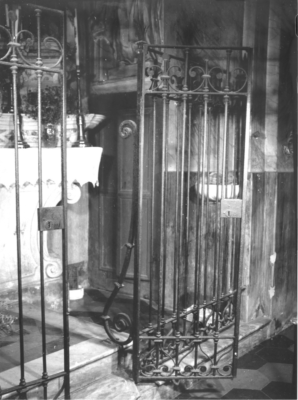 cancellata di altare, coppia - bottega italiana (sec. XX)