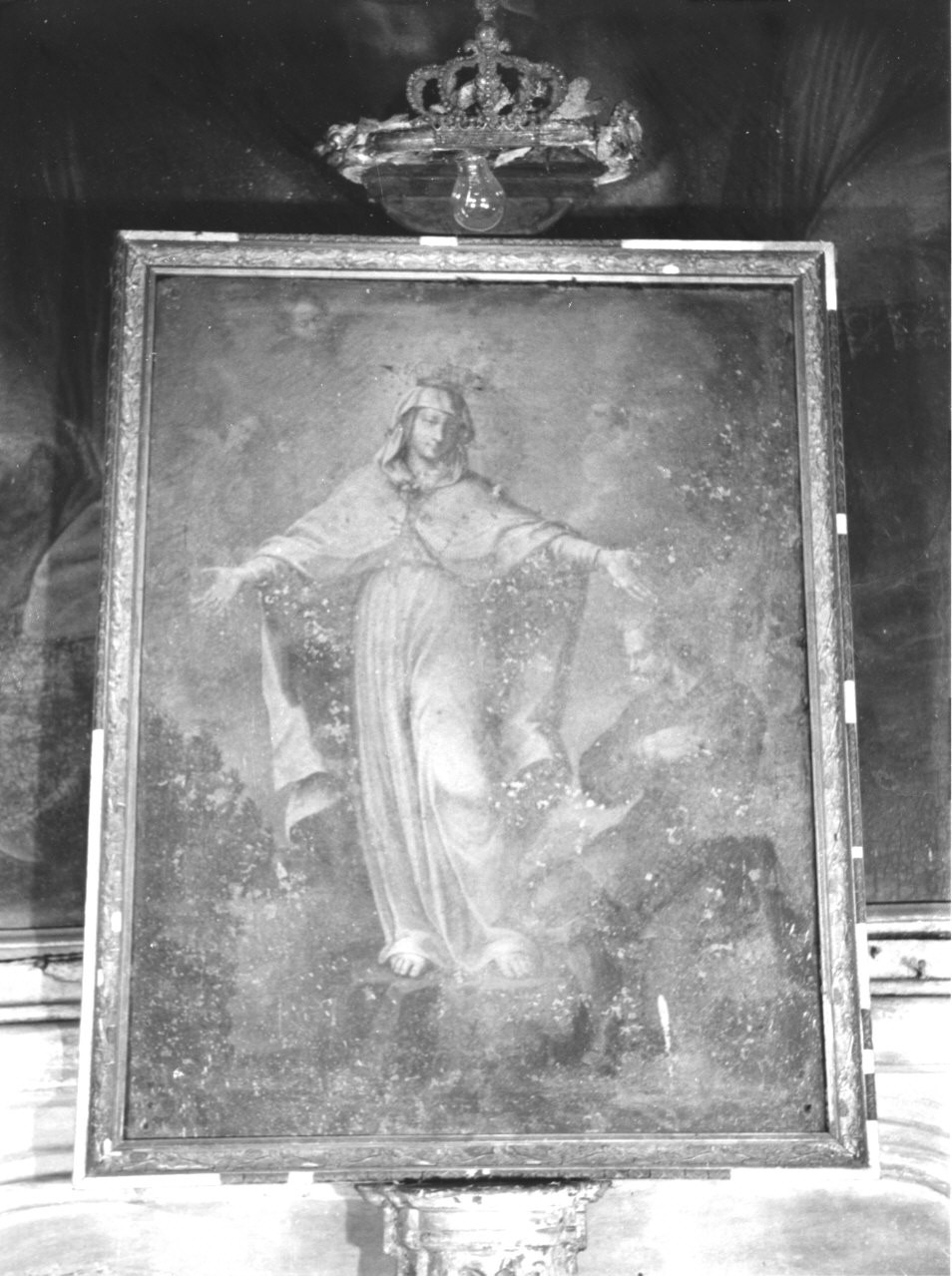 Madonna della Misericordia (dipinto, opera isolata) - ambito italiano (inizio sec. XIX)