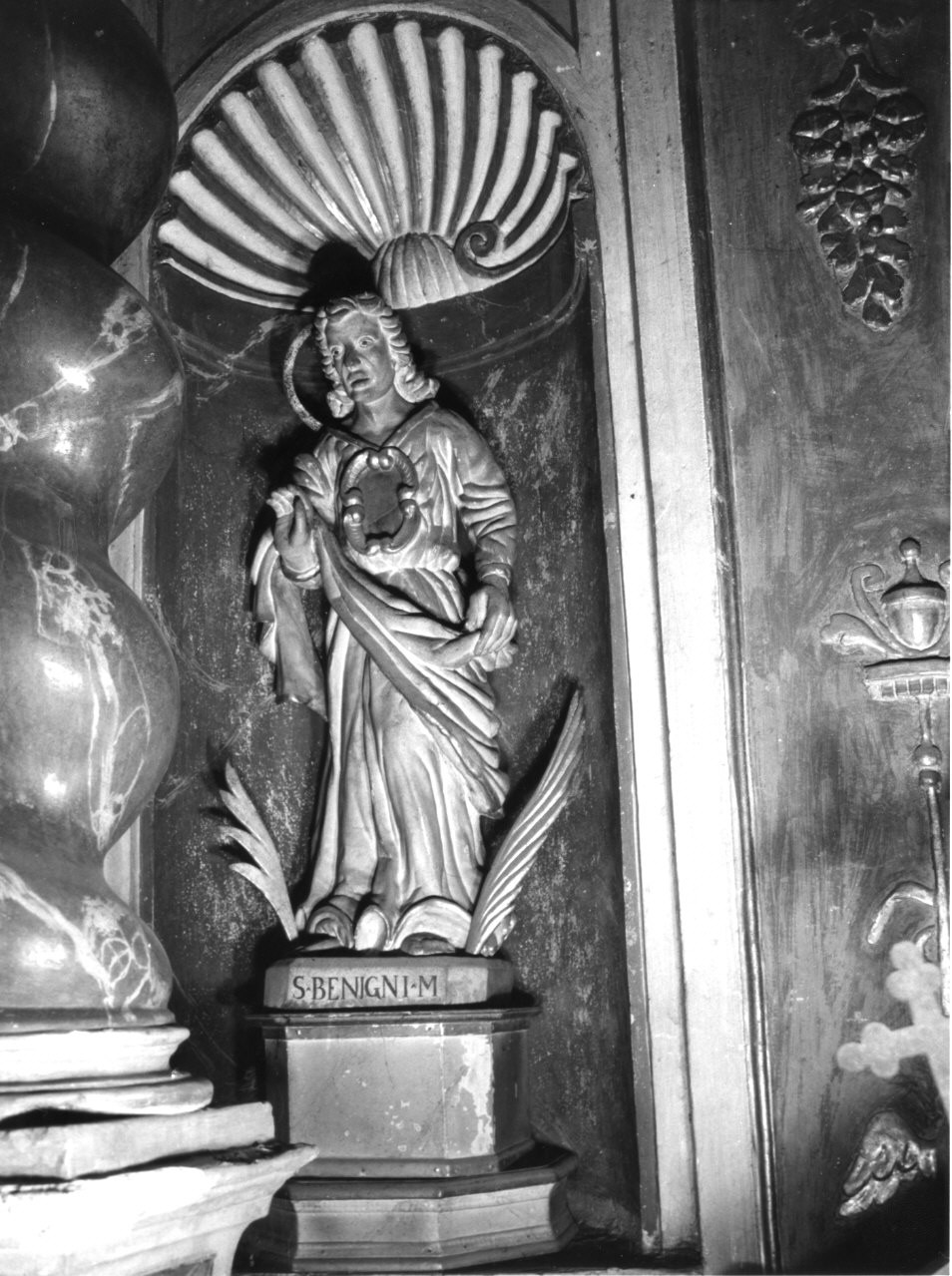 San Benigno Martire (statua, pendant) - bottega italiana (fine sec. XVII)
