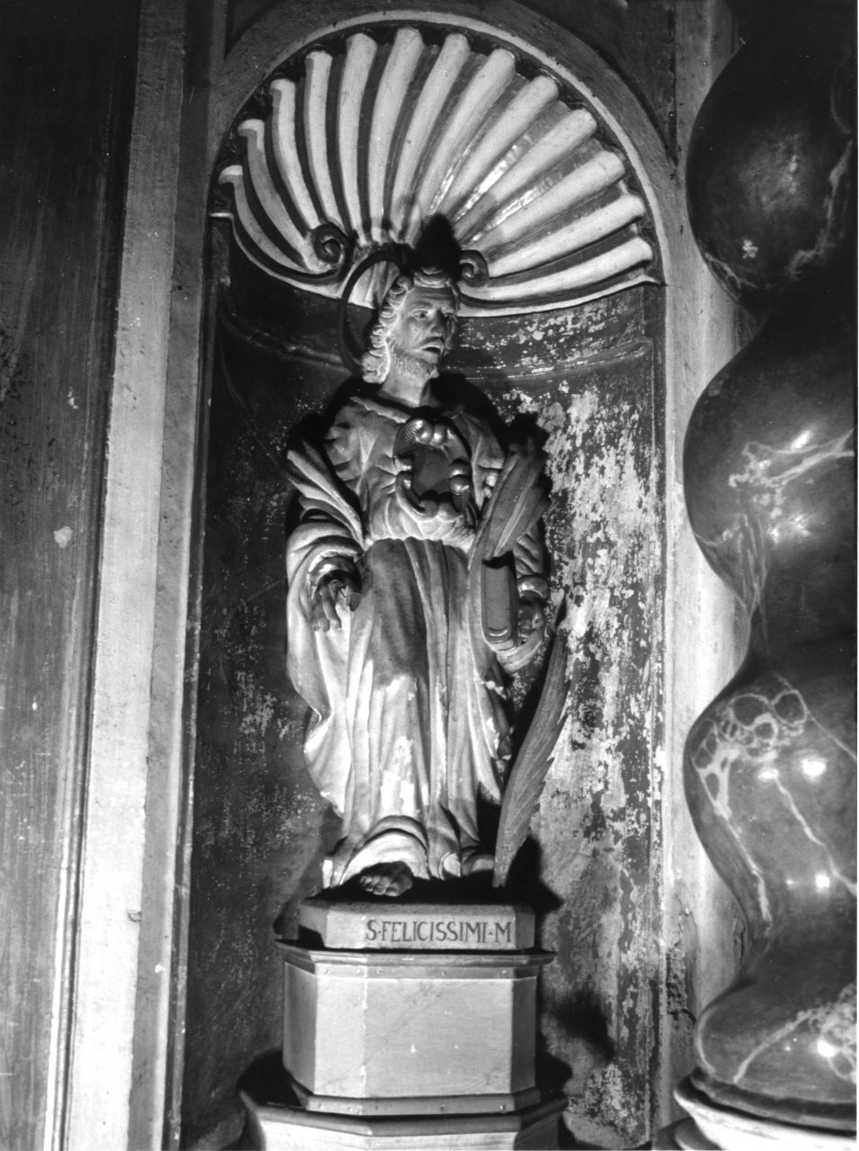 San Felicissimo Martire (statua, pendant) - bottega italiana (fine sec. XVII)