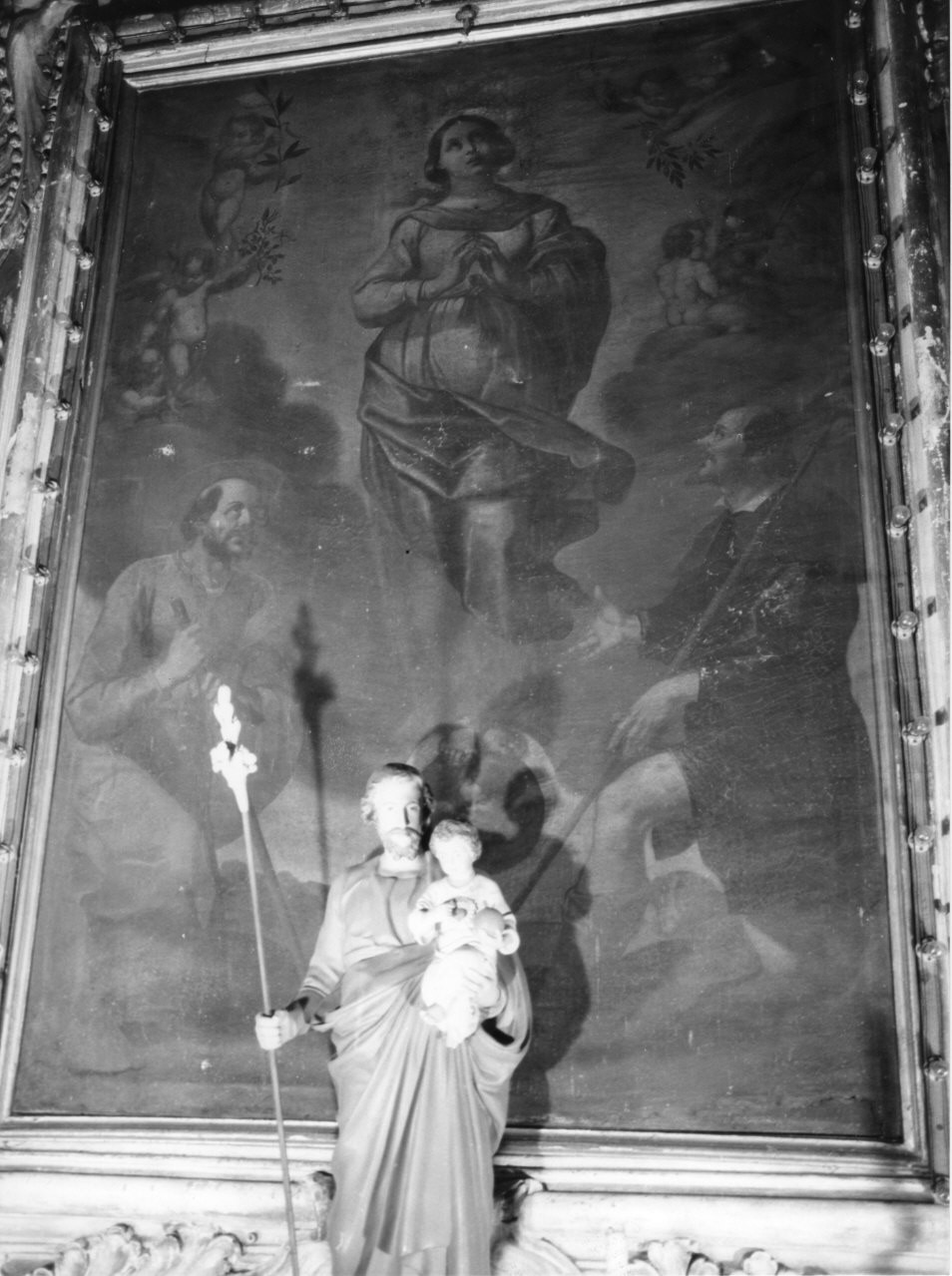 Madonna Immacolata e Santi (dipinto, elemento d'insieme) - ambito italiano (fine sec. XVIII)