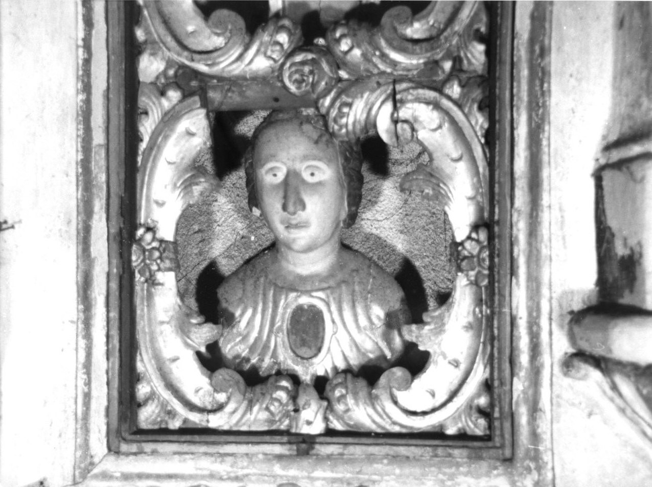 reliquiario - a busto, elemento d'insieme - bottega italiana (prima metà sec. XVIII)