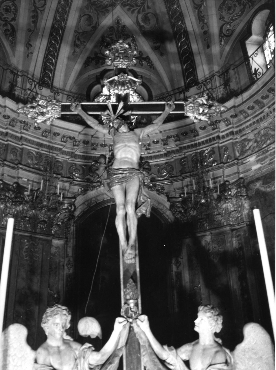 croce d'altare, elemento d'insieme - bottega italiana (seconda metà sec. XVII)