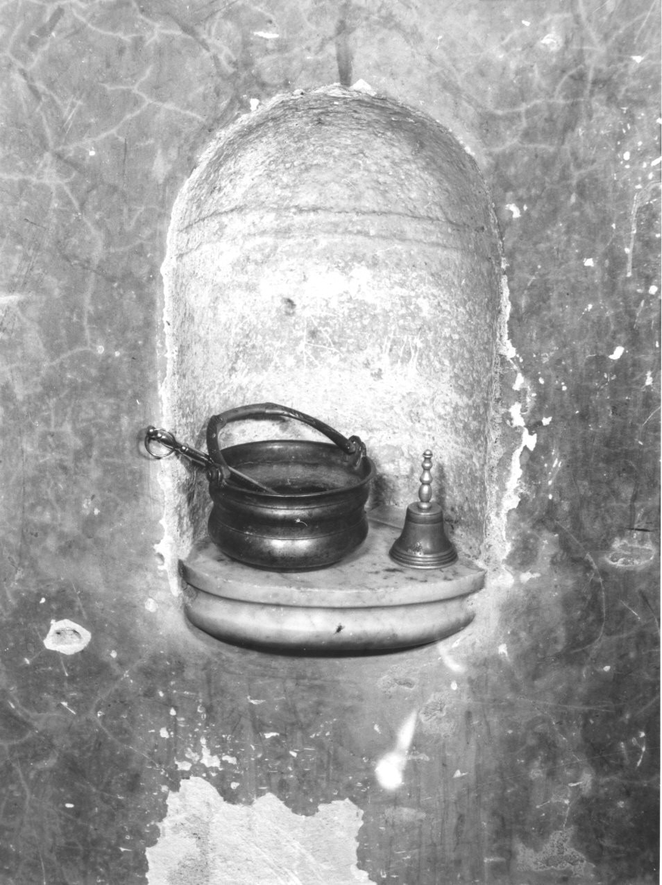 aspersorio, opera isolata - bottega italiana (fine sec. XIX)
