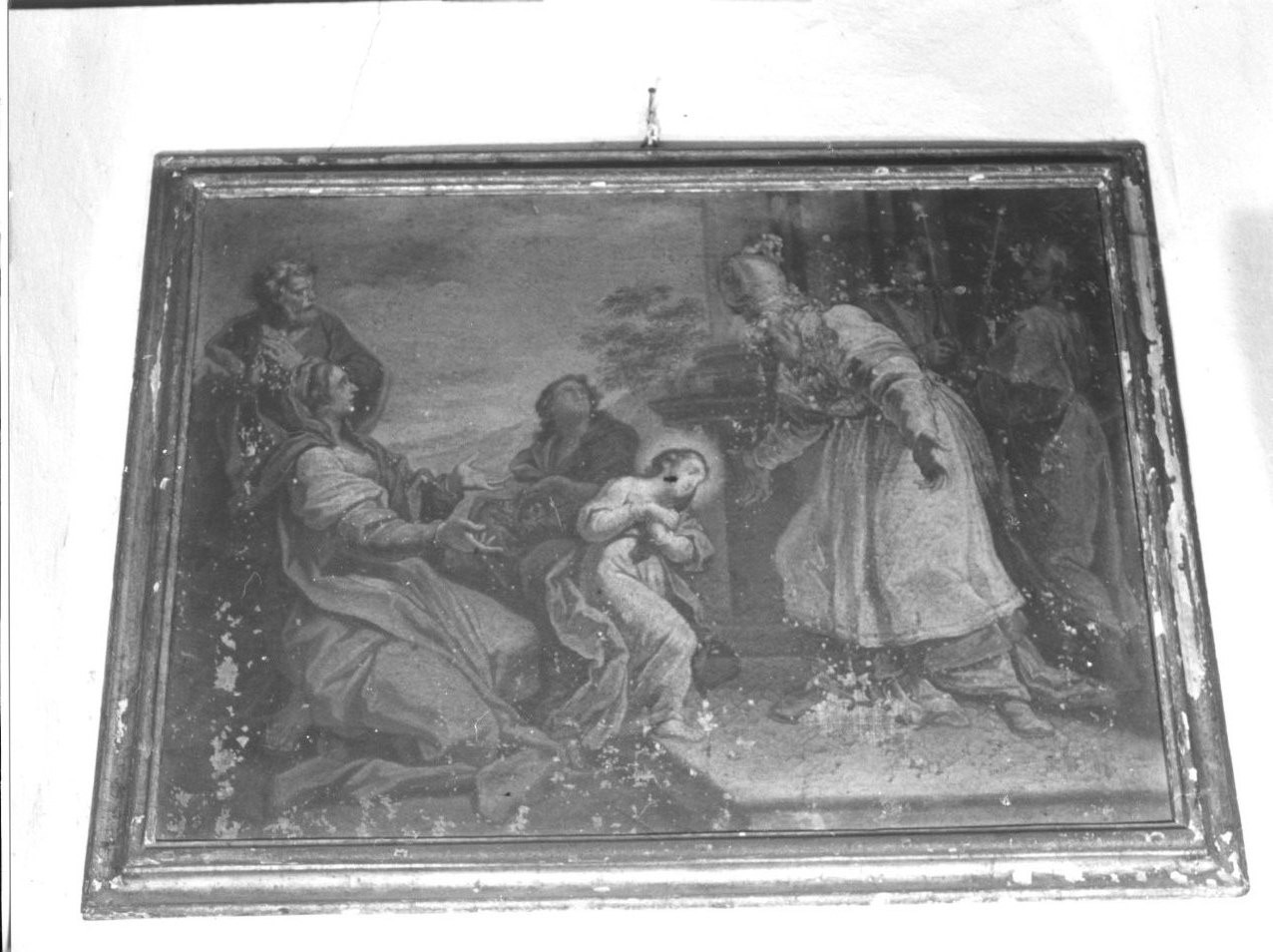 disputa di Gesù con i dottori nel tempio (dipinto, serie) di Carrega Maurizio (attribuito) (fine sec. XVIII)