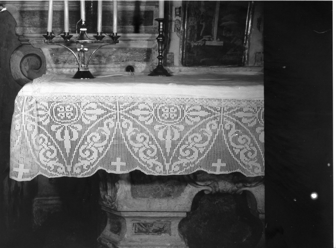 tovaglia d'altare, opera isolata - manifattura ligure (inizio sec. XX)