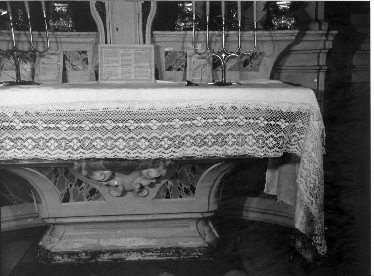 tovaglia d'altare, opera isolata - manifattura ligure (metà sec. XIX)