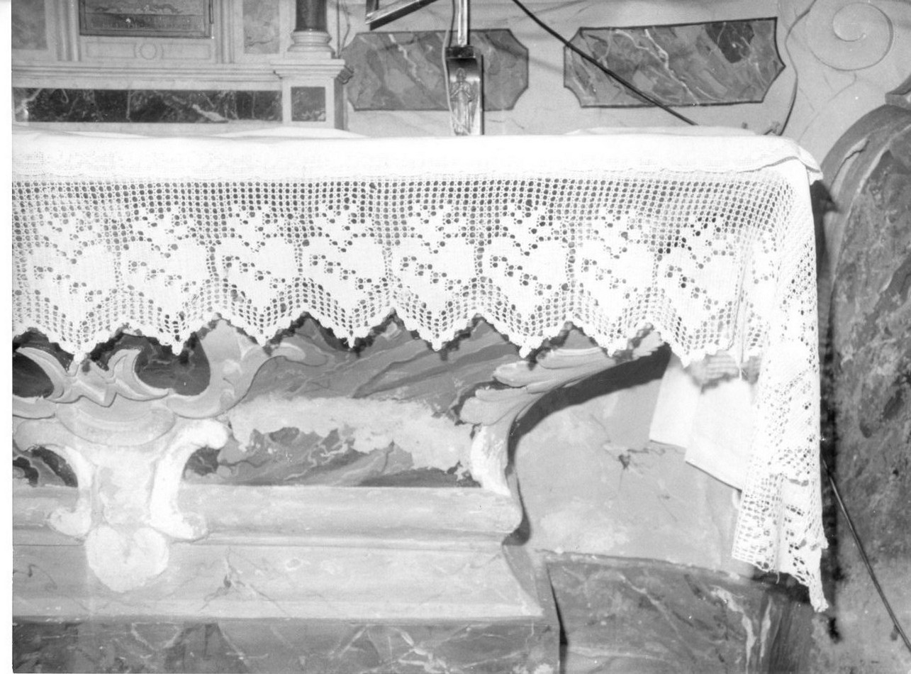 tovaglia d'altare, opera isolata - manifattura ligure (inizio sec. XX)