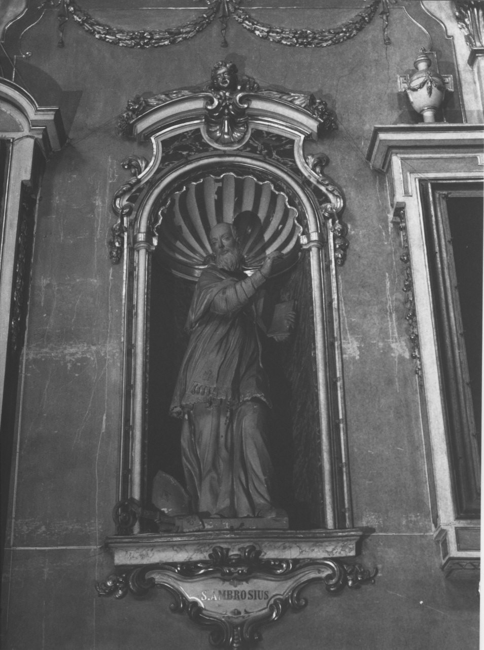 Sant'Ambrogio (statua, ciclo) di Notari Pietro, Notari Stefano (inizio sec. XIX)