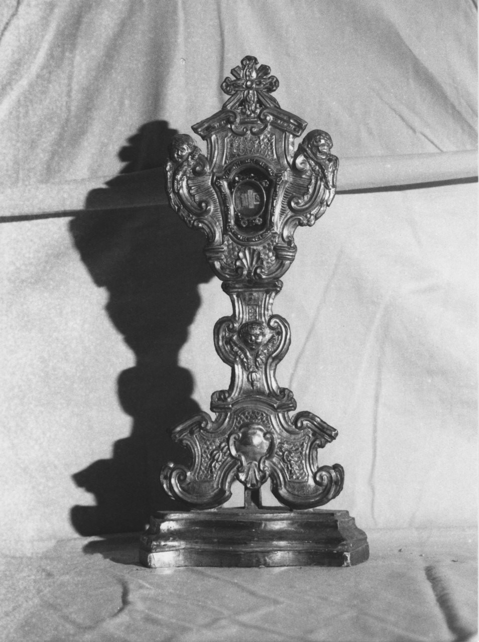 reliquiario - a castone, su supporto, opera isolata - bottega italiana (sec. XVIII)