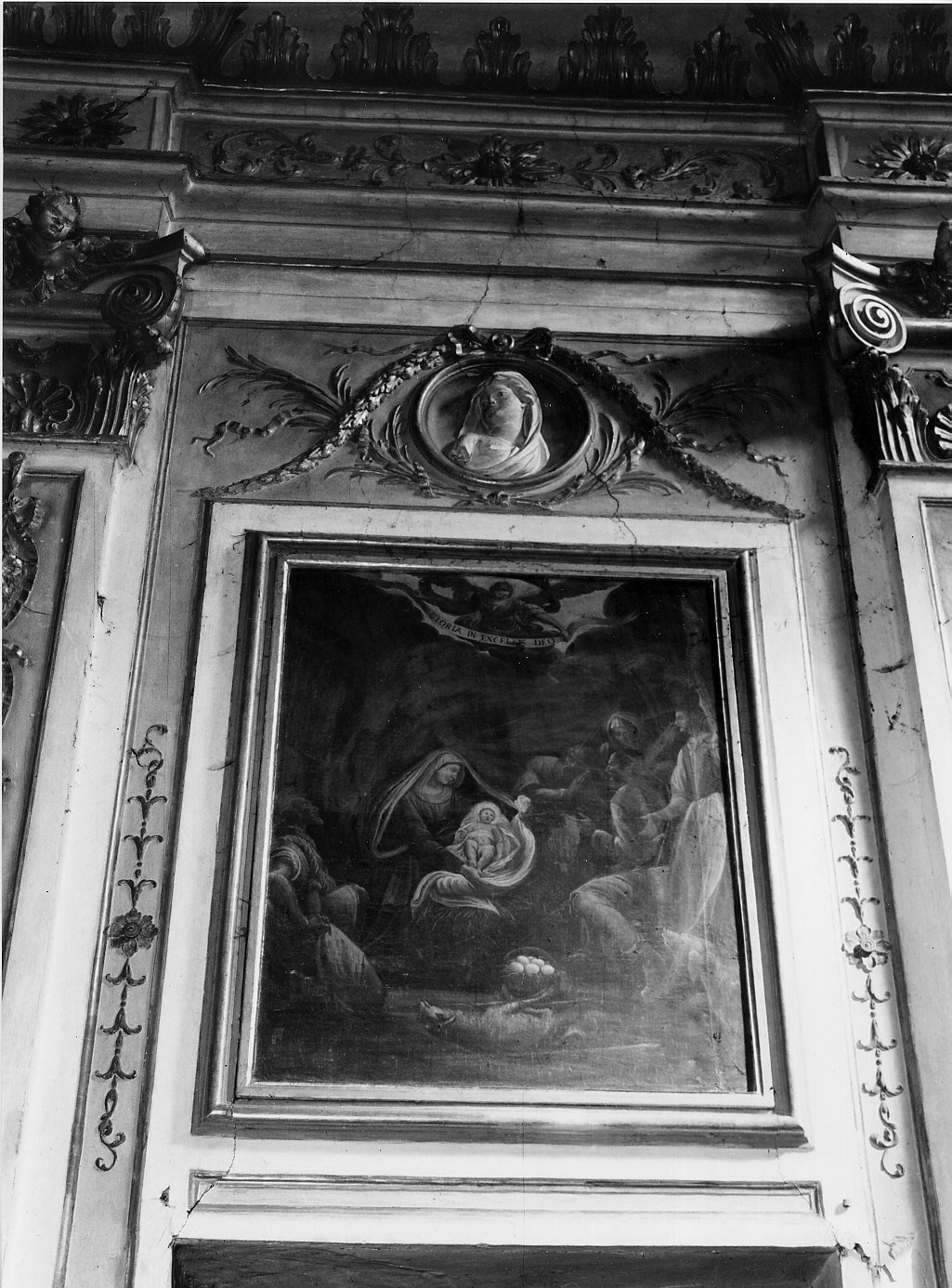 natività di Gesù (dipinto, complesso decorativo) di Canepa Serafino (sec. XIX)