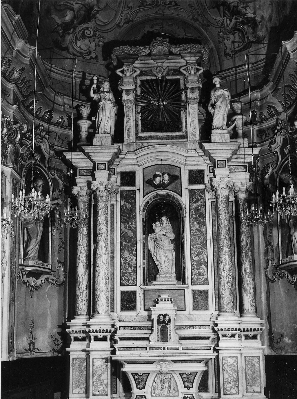 altare, elemento d'insieme di Mantero Sebastiano (sec. XIX)