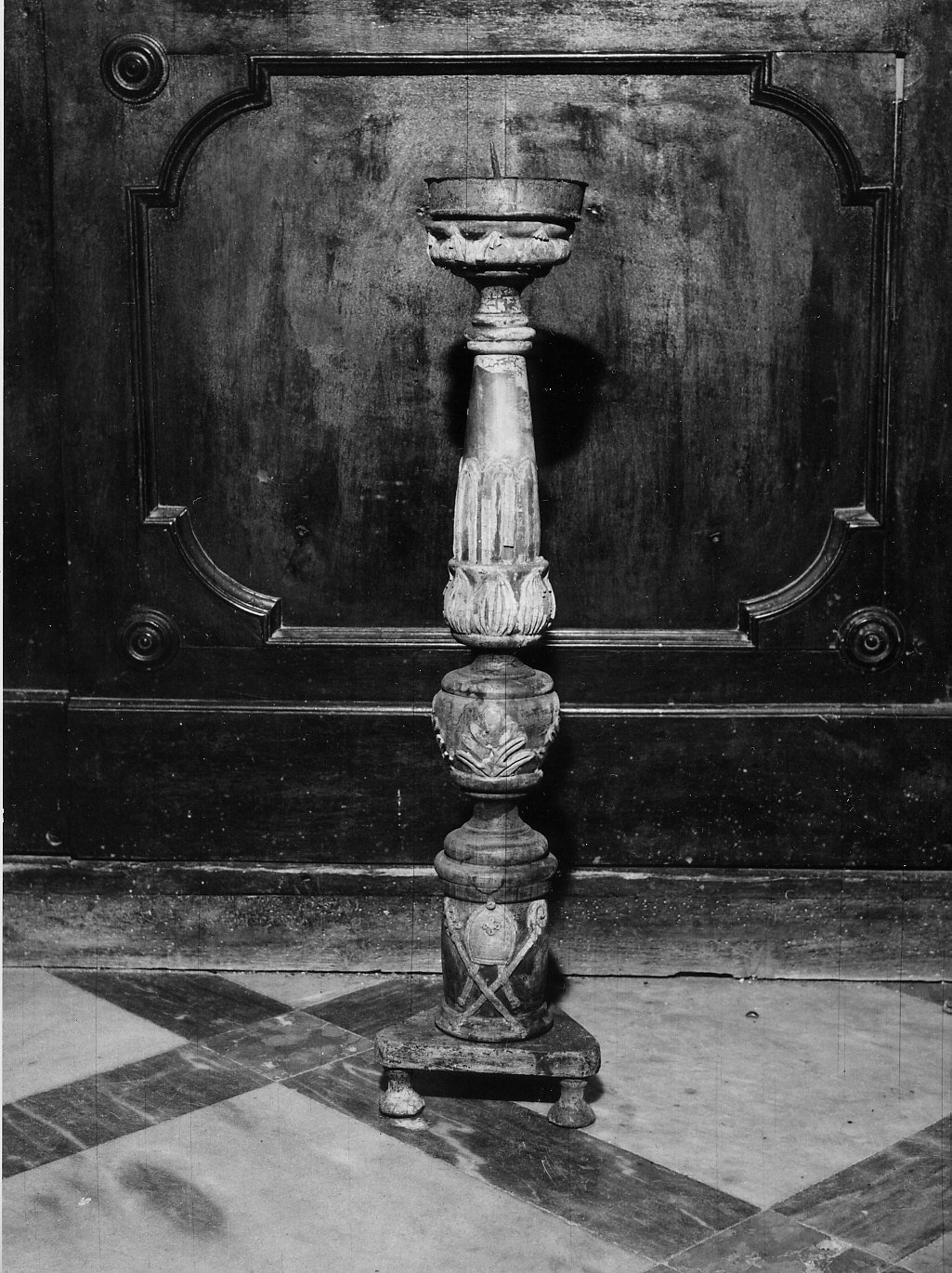 candeliere, serie - bottega ligure (prima metà sec. XIX)