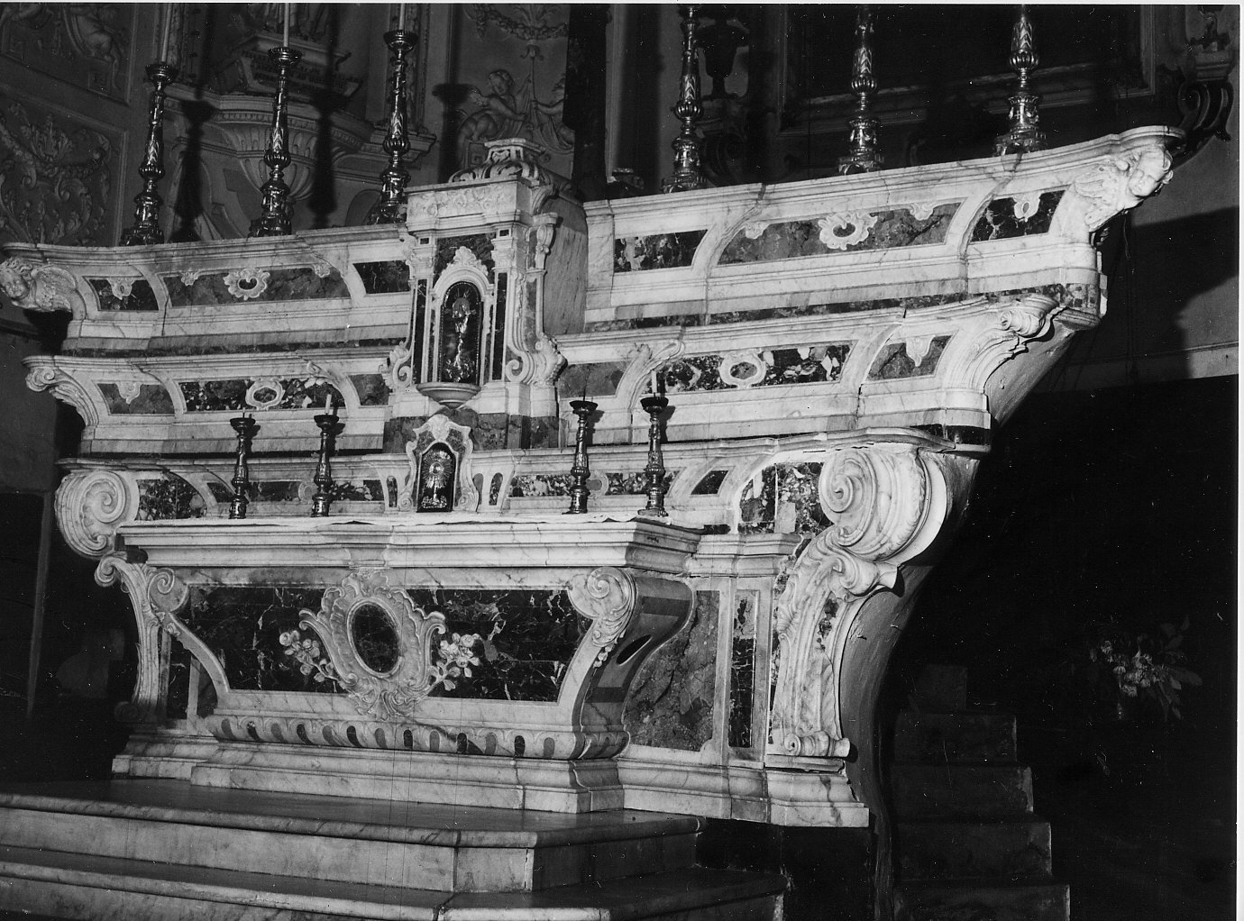 altare, elemento d'insieme di Mazzetti Pietro (sec. XVIII)