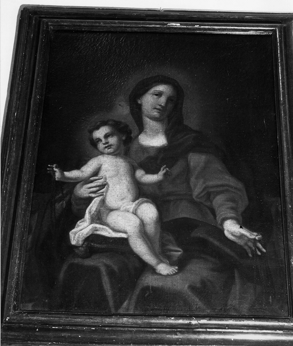 Madonna con Bambino (dipinto, opera isolata) - ambito italiano (sec. XIX)