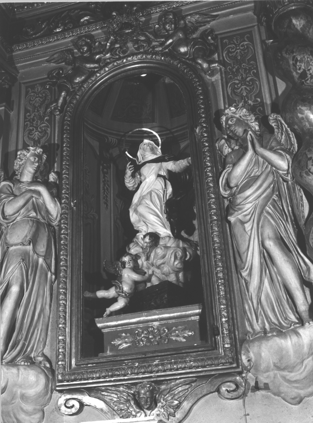 Santa Caterina da Siena (statua, opera isolata) di Maragliano Anton Maria (attribuito) (sec. XVIII)