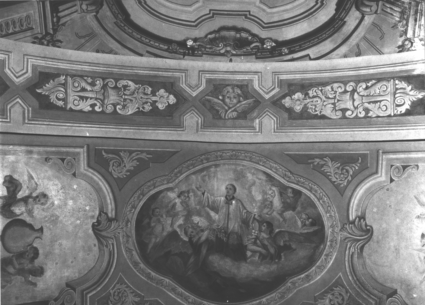 San Luigi Gonzaga (decorazione pittorica, opera isolata) di Toscano Agostino (fine/inizio secc. XIX/ XX)