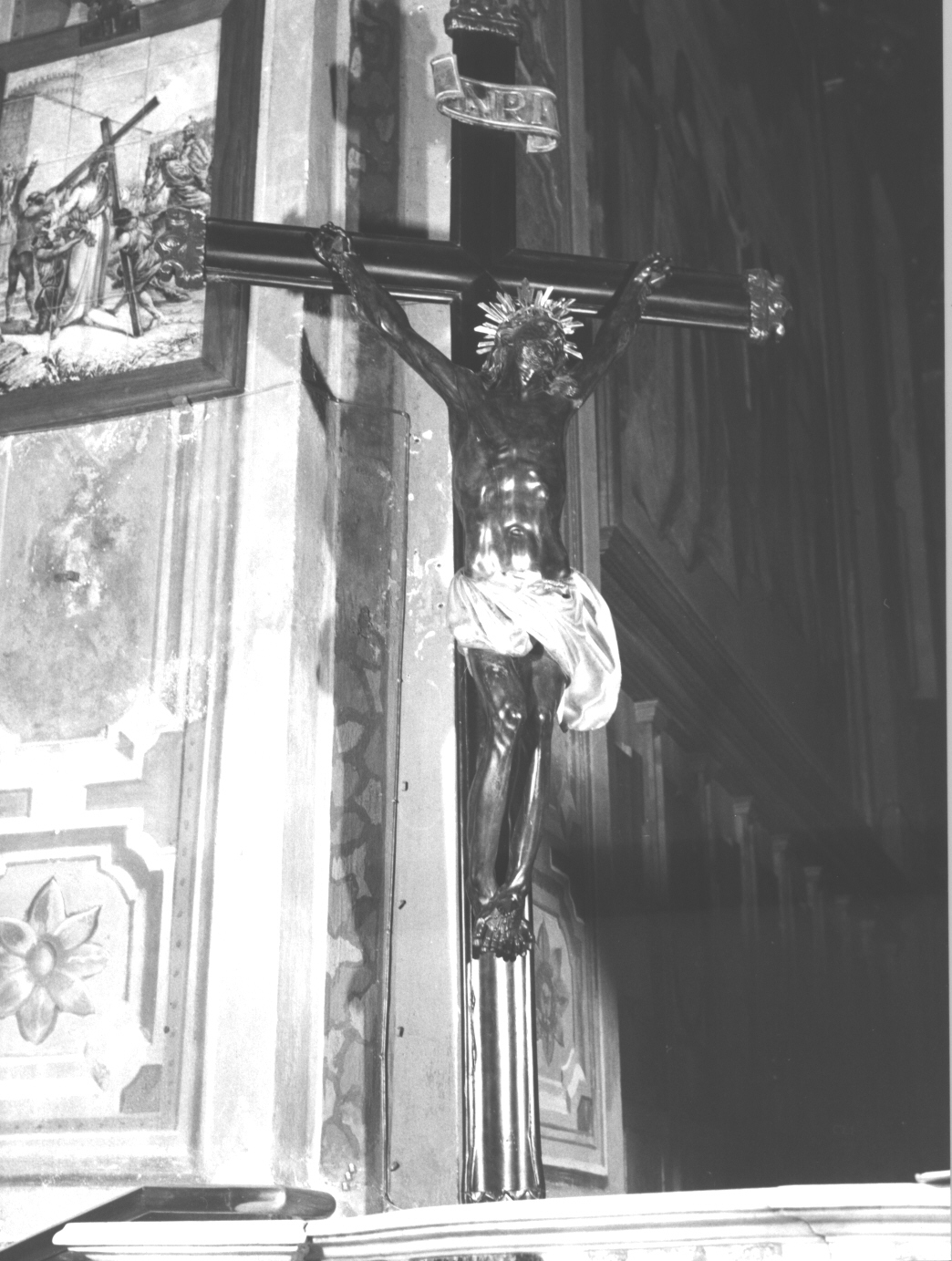 Cristo crocifisso (crocifisso, opera isolata) - bottega ligure (sec. XVIII)