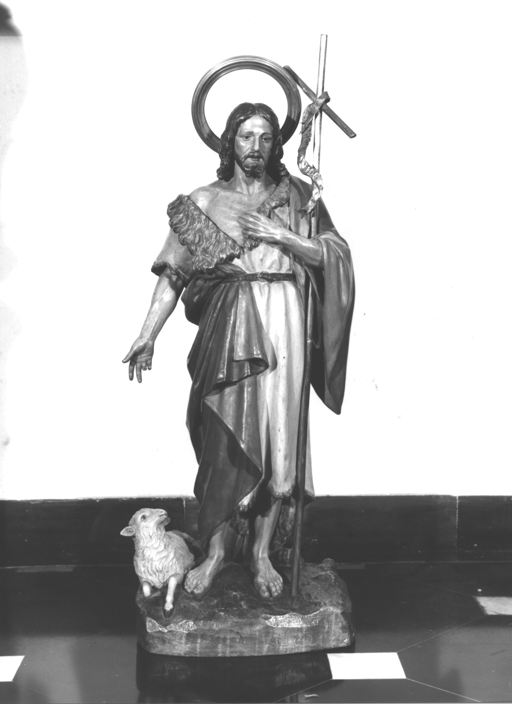 San Giovanni Battista (statua da presepio, opera isolata) di Canepa Antonio (sec. XX)