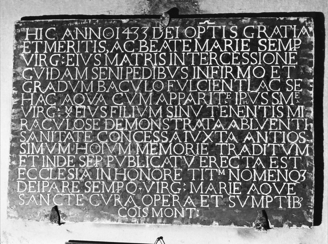 lapide commemorativa, opera isolata - bottega italiana (sec. XVII)