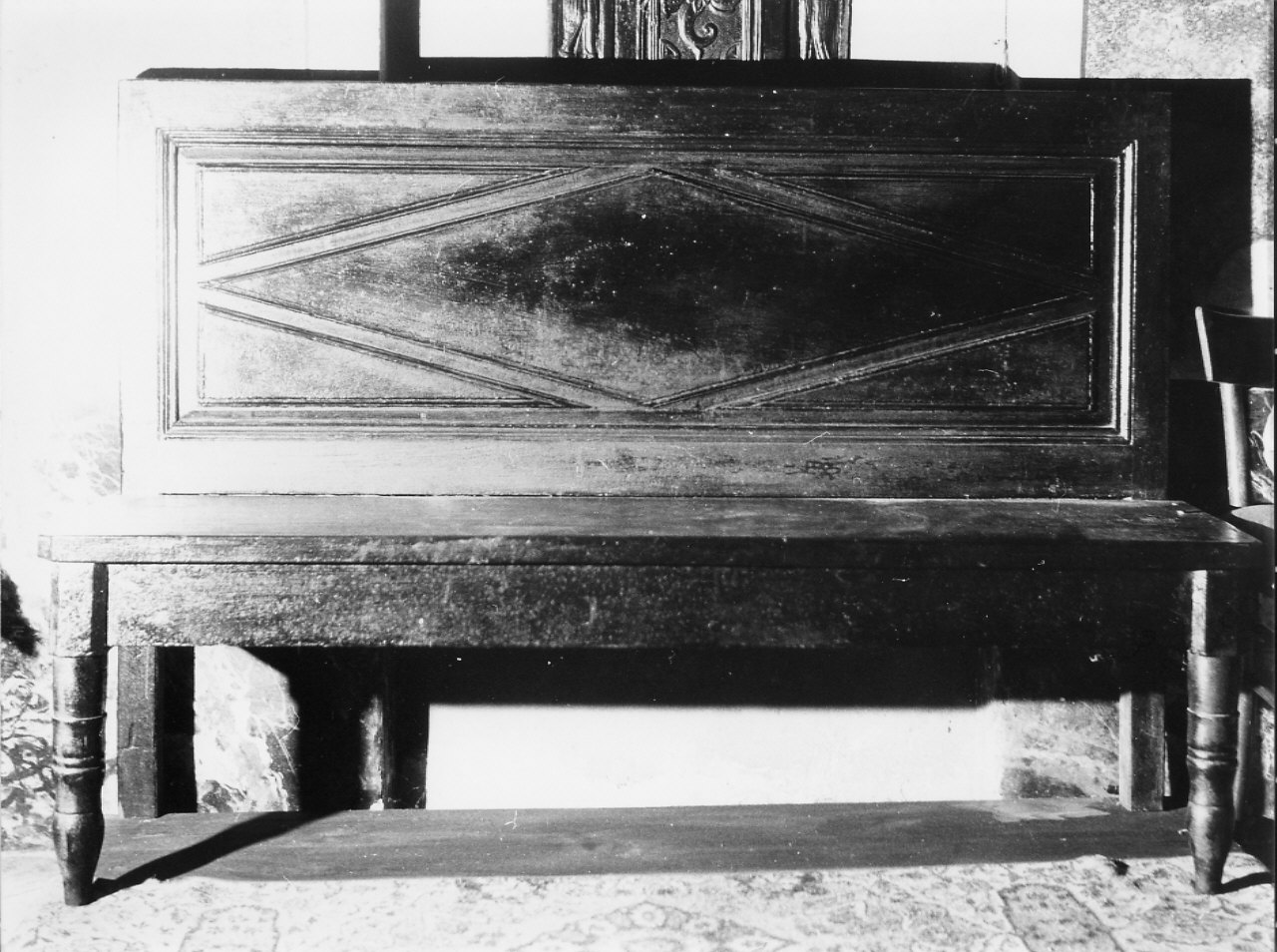 panca, opera isolata - bottega ligure (sec. XIX)