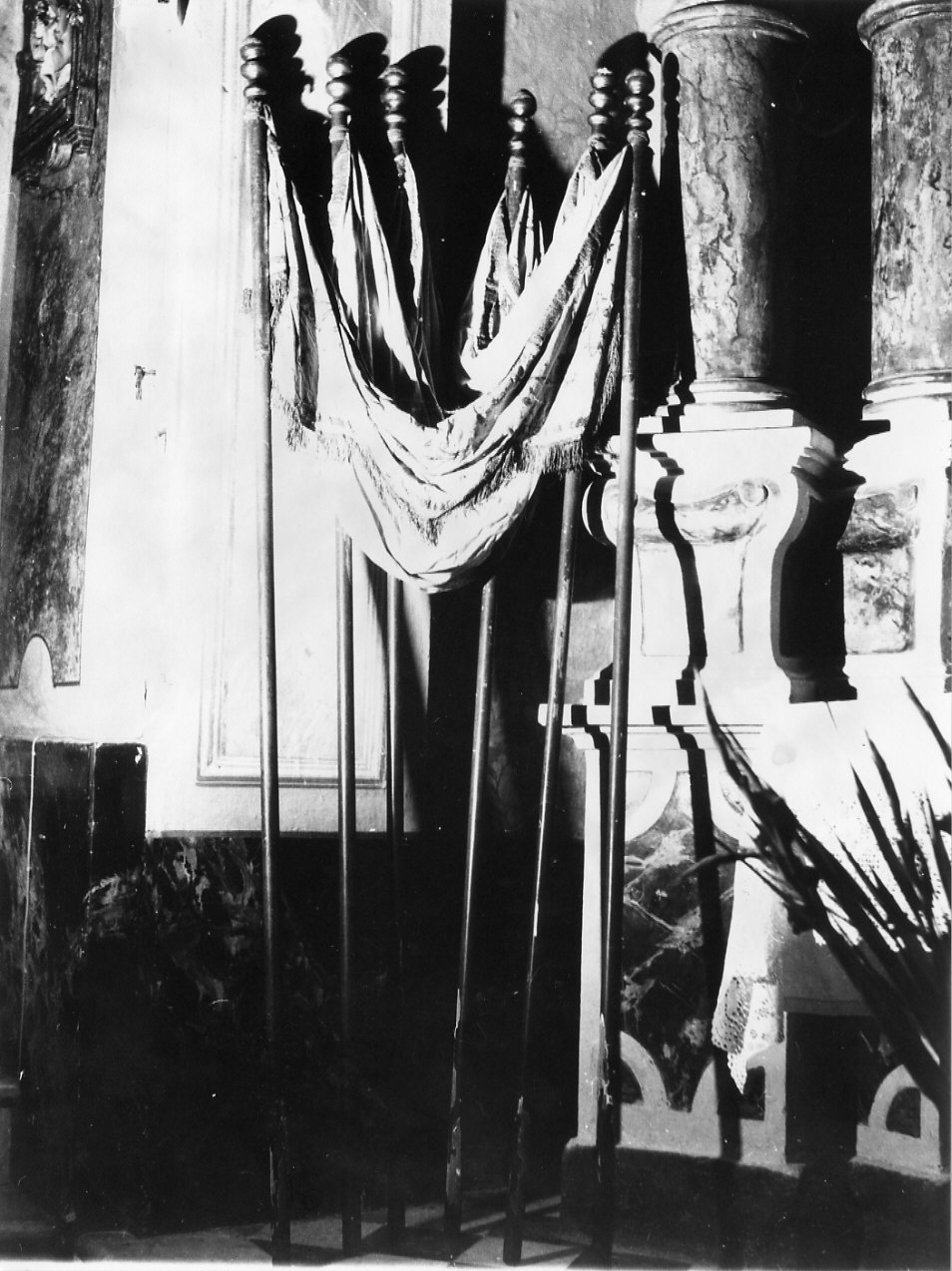 baldacchino processionale, opera isolata - bottega ligure (fine/inizio secc. XIX/ XX)