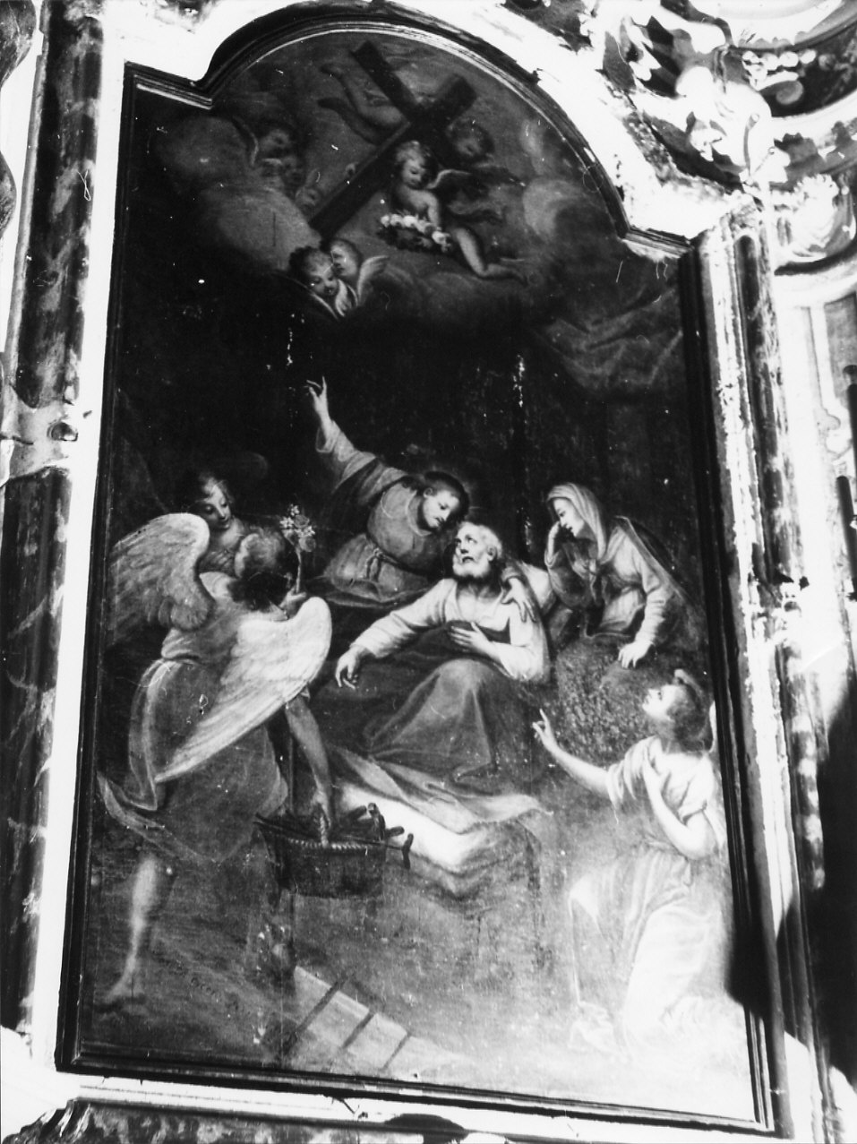 morte di San Giuseppe (dipinto, opera isolata) di Aicardi Giuseppe (sec. XVIII)