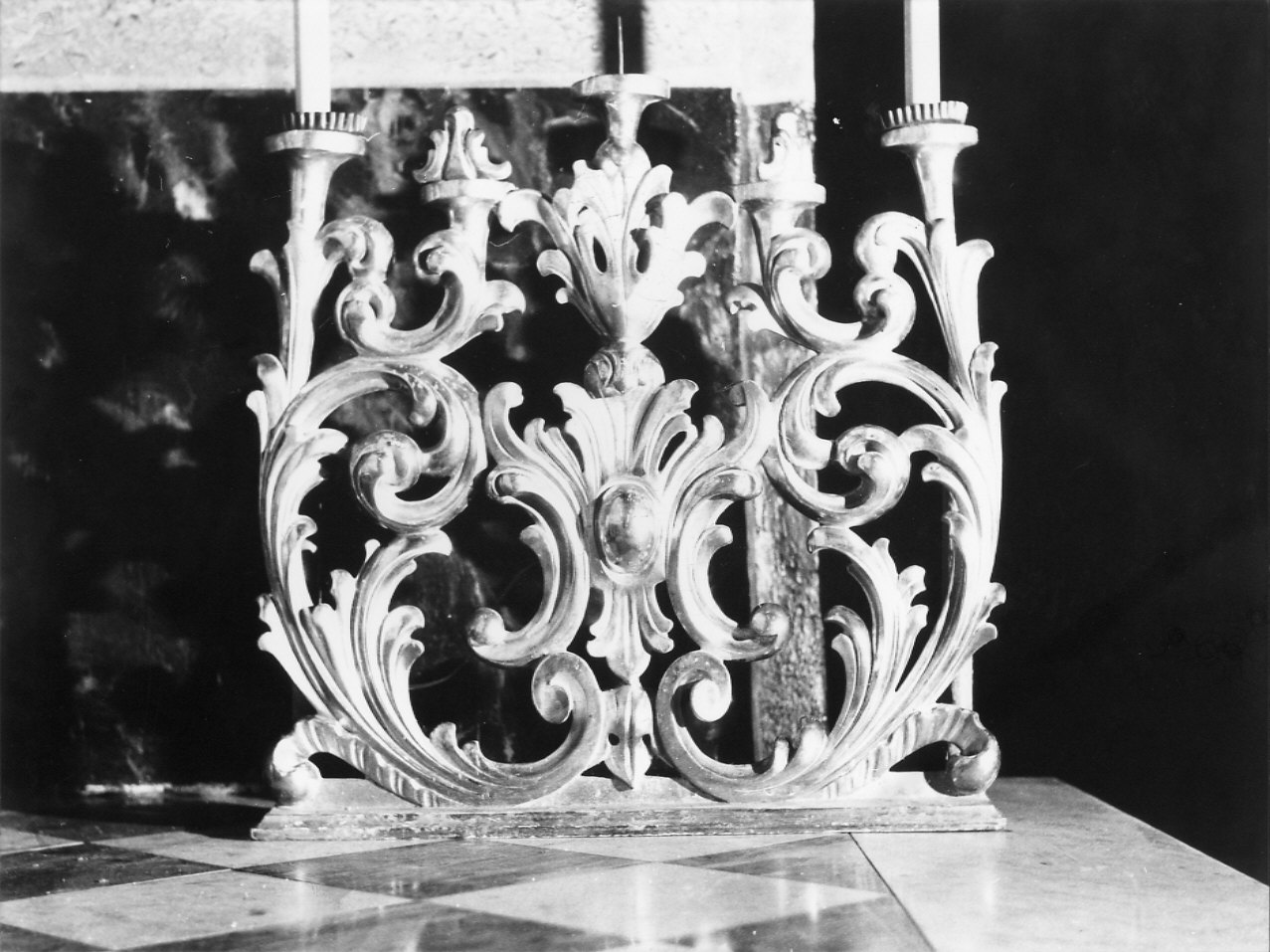 candelabro, coppia di Ditta Prinotti (fine/inizio secc. XIX/ XX)