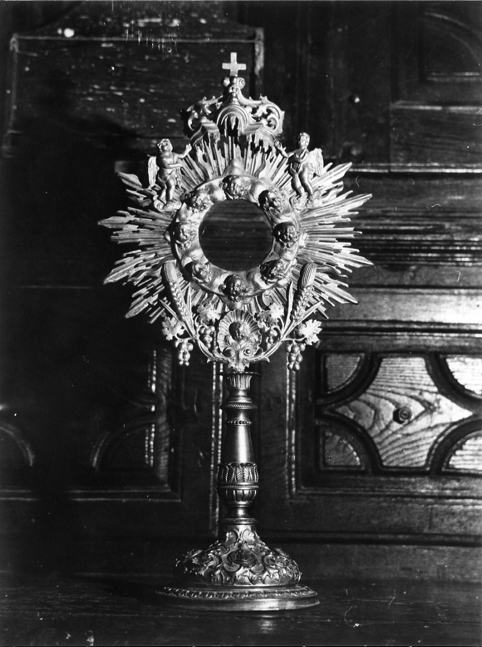 ostensorio - a raggiera, opera isolata - bottega italiana (fine/inizio secc. XIX/ XX)