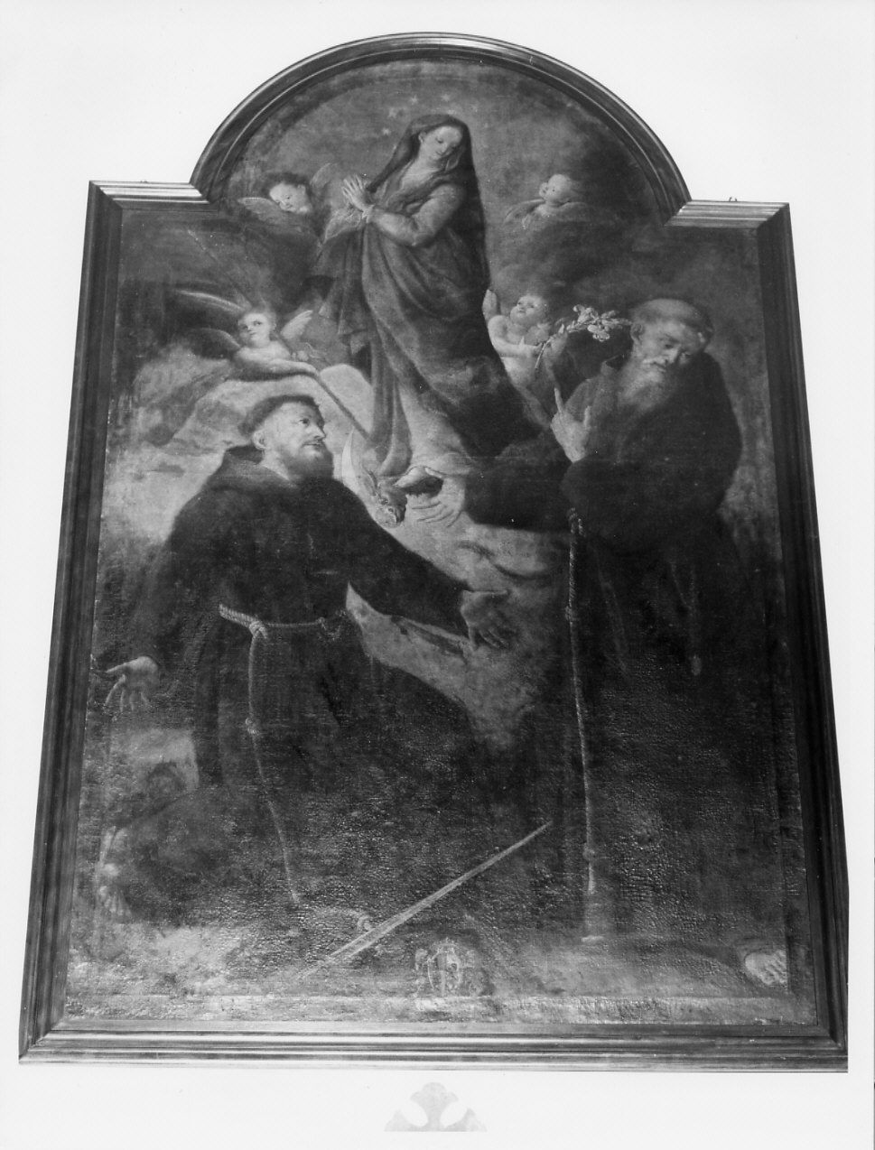 Madonna Immacolata e Santi (dipinto, opera isolata) - ambito italiano (sec. XVIII)