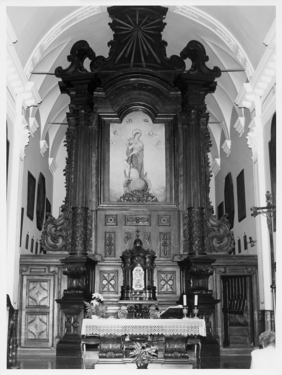 altare maggiore, insieme - bottega ligure (sec. XVIII)