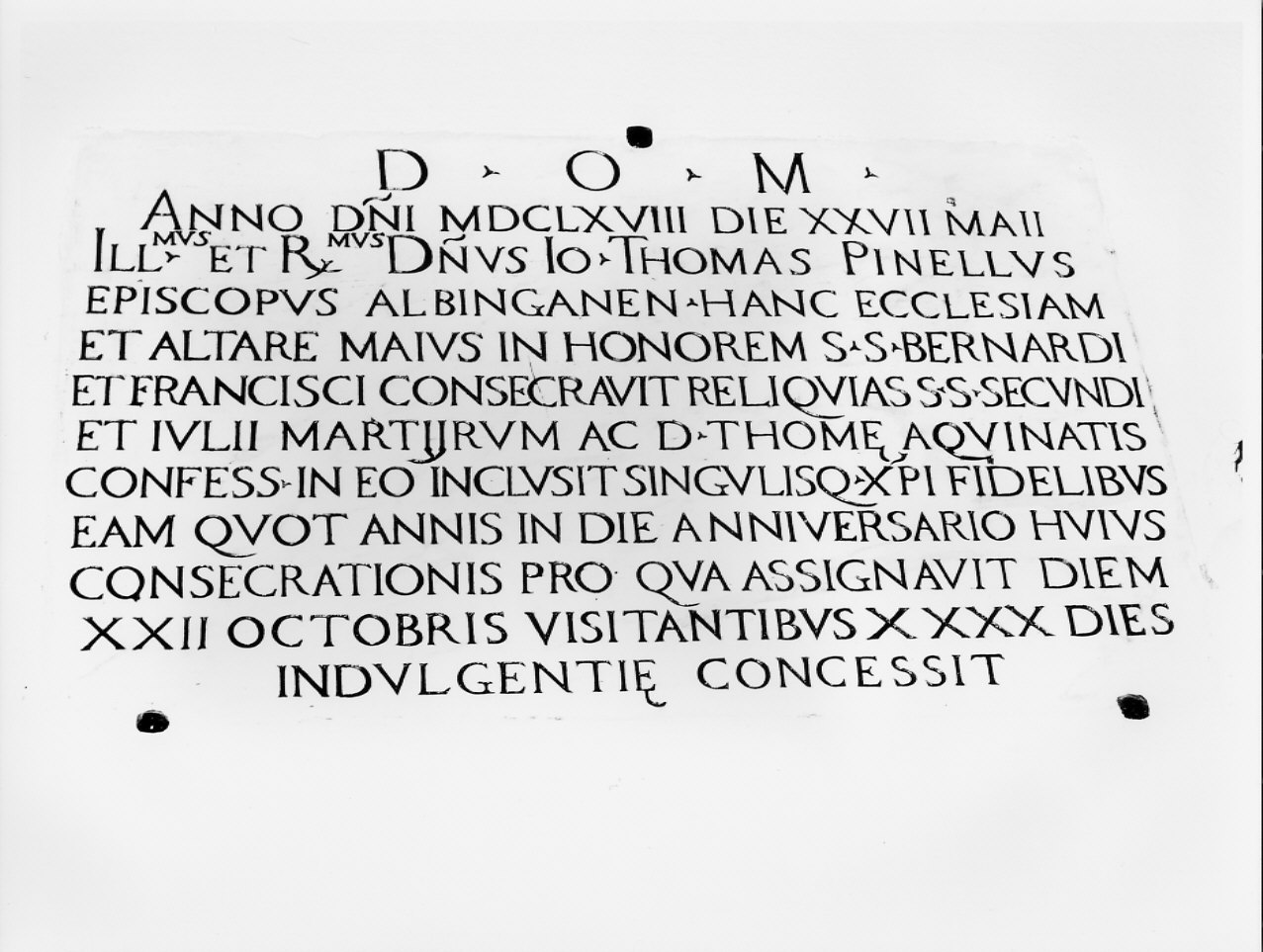 lapide, opera isolata - bottega italiana (sec. XVII)