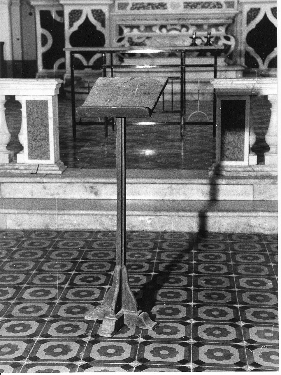 leggio a fusto, opera isolata - bottega ligure (seconda metà sec. XIX)