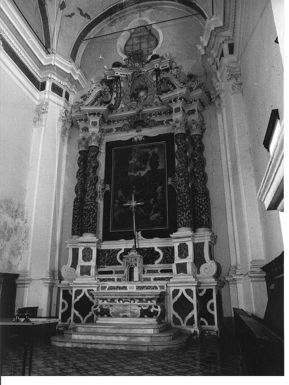 Dio Padre benedicente (altare, opera isolata) - bottega ligure (fine/inizio secc. XVII/ XVIII)