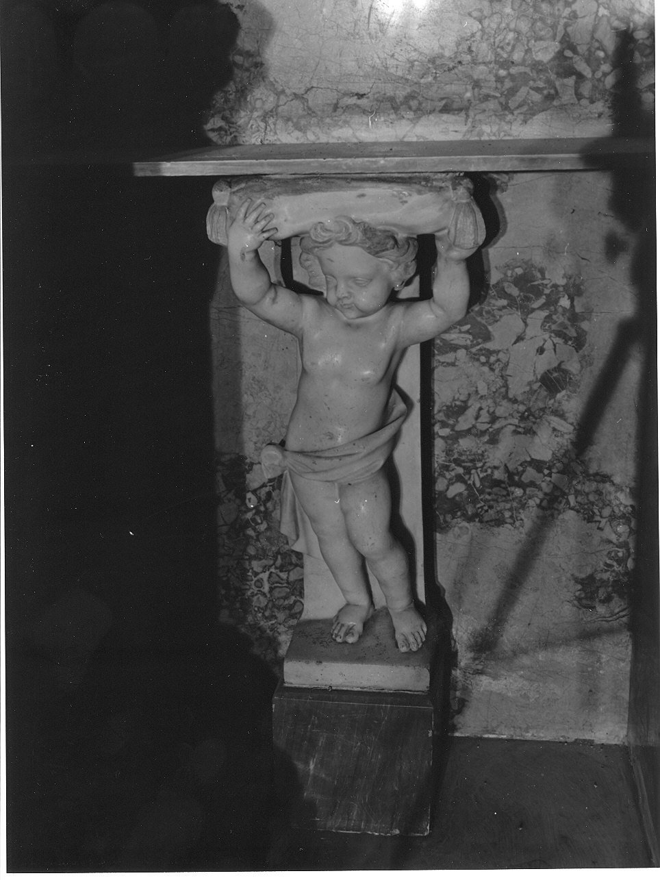 angioletto (cariatide, opera isolata) - bottega ligure (prima metà sec. XVIII)