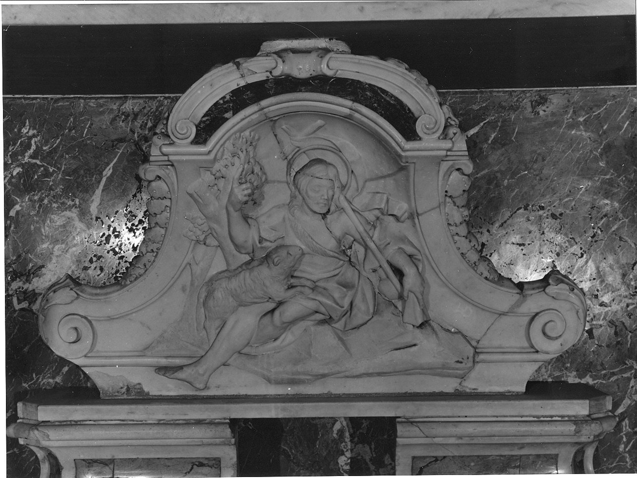 San Giovanni Battista (paliotto, elemento d'insieme) - bottega ligure (metà, prima metà sec. XVII, sec. XX)