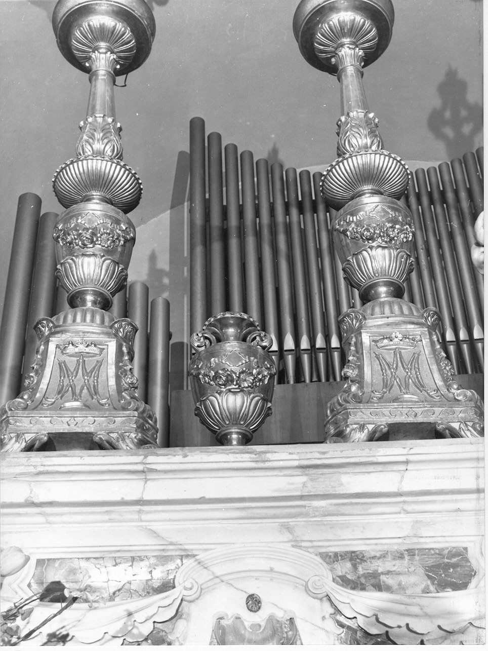 vaso d'altare, serie - bottega ligure (ultimo quarto sec. XVIII)