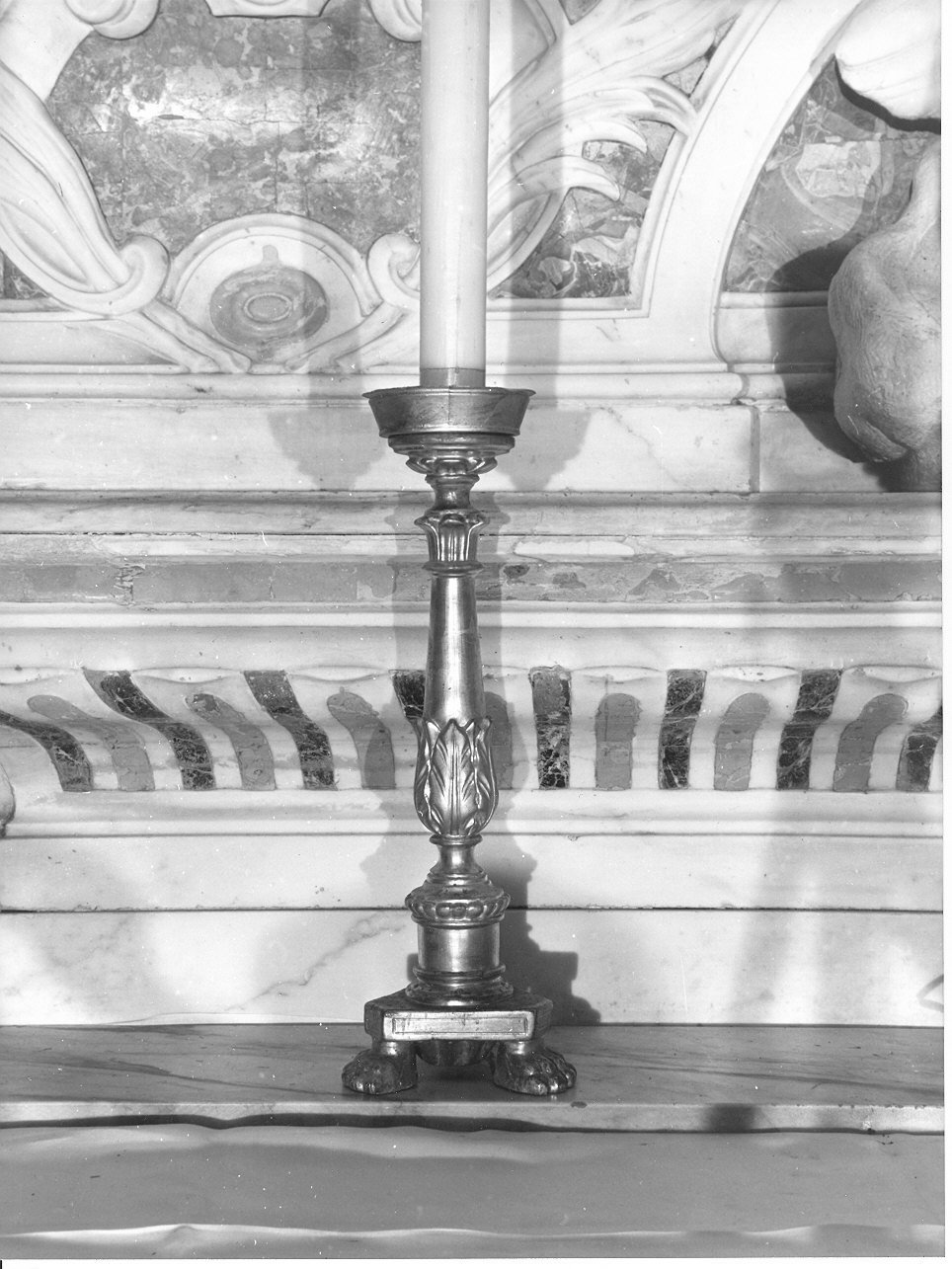 candeliere, serie - bottega ligure (prima metà sec. XIX)