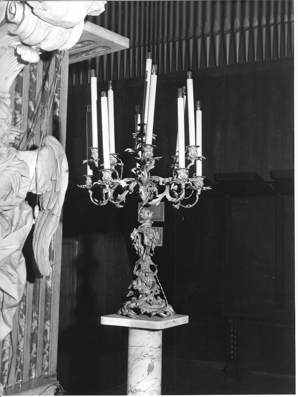 torciera - a bracci, coppia - bottega italiana (fine sec. XVIII)