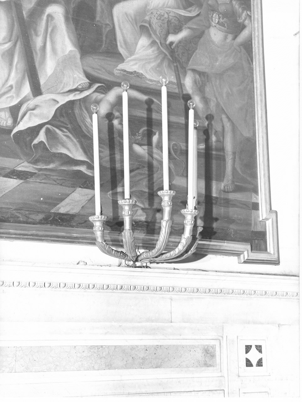 candeliere da parete, coppia - bottega ligure (prima metà sec. XIX)