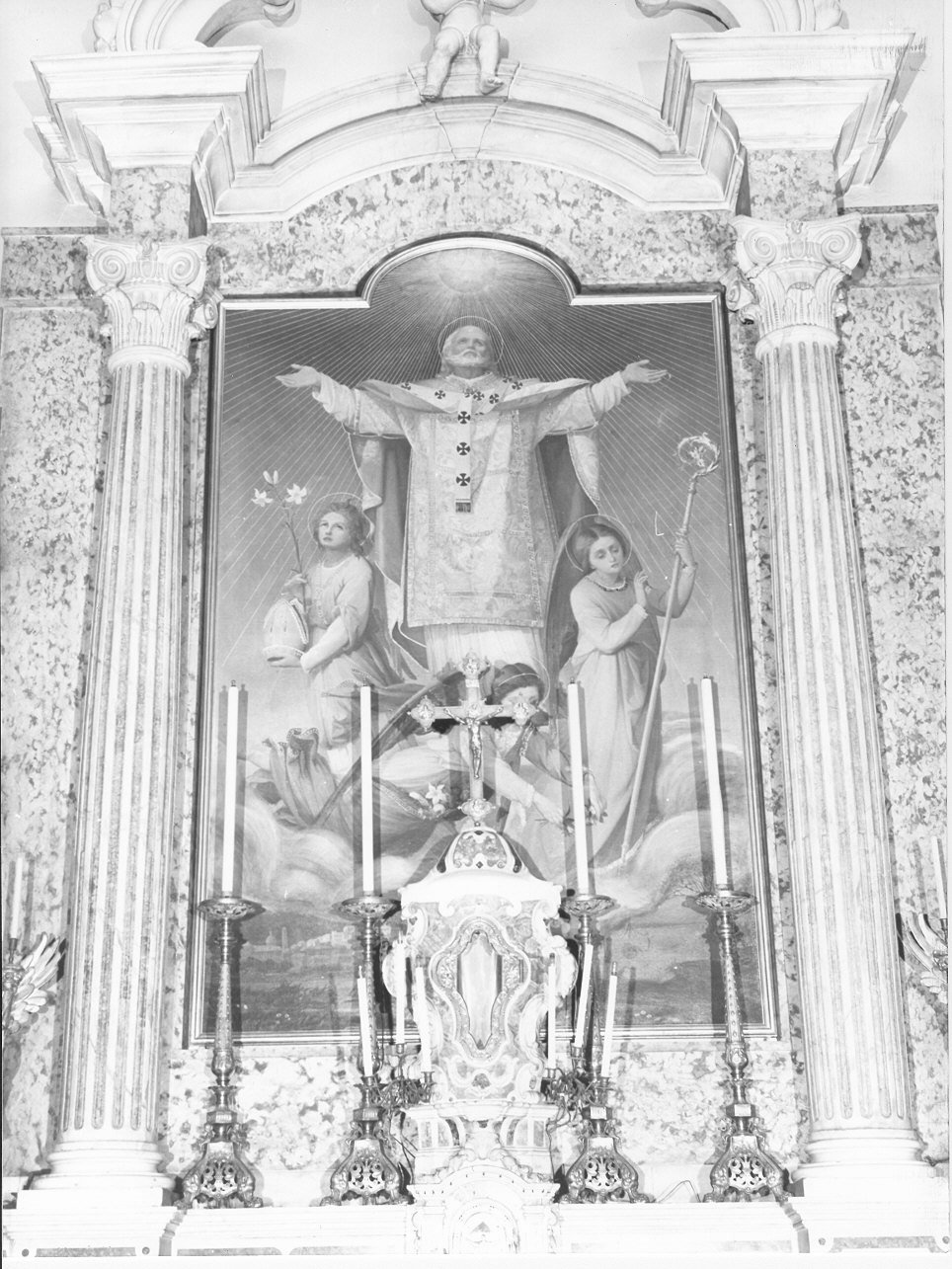 gloria di San Giovanni il Buono (dipinto, opera isolata) di Piaggio Mussini Luisa (terzo quarto sec. XIX)