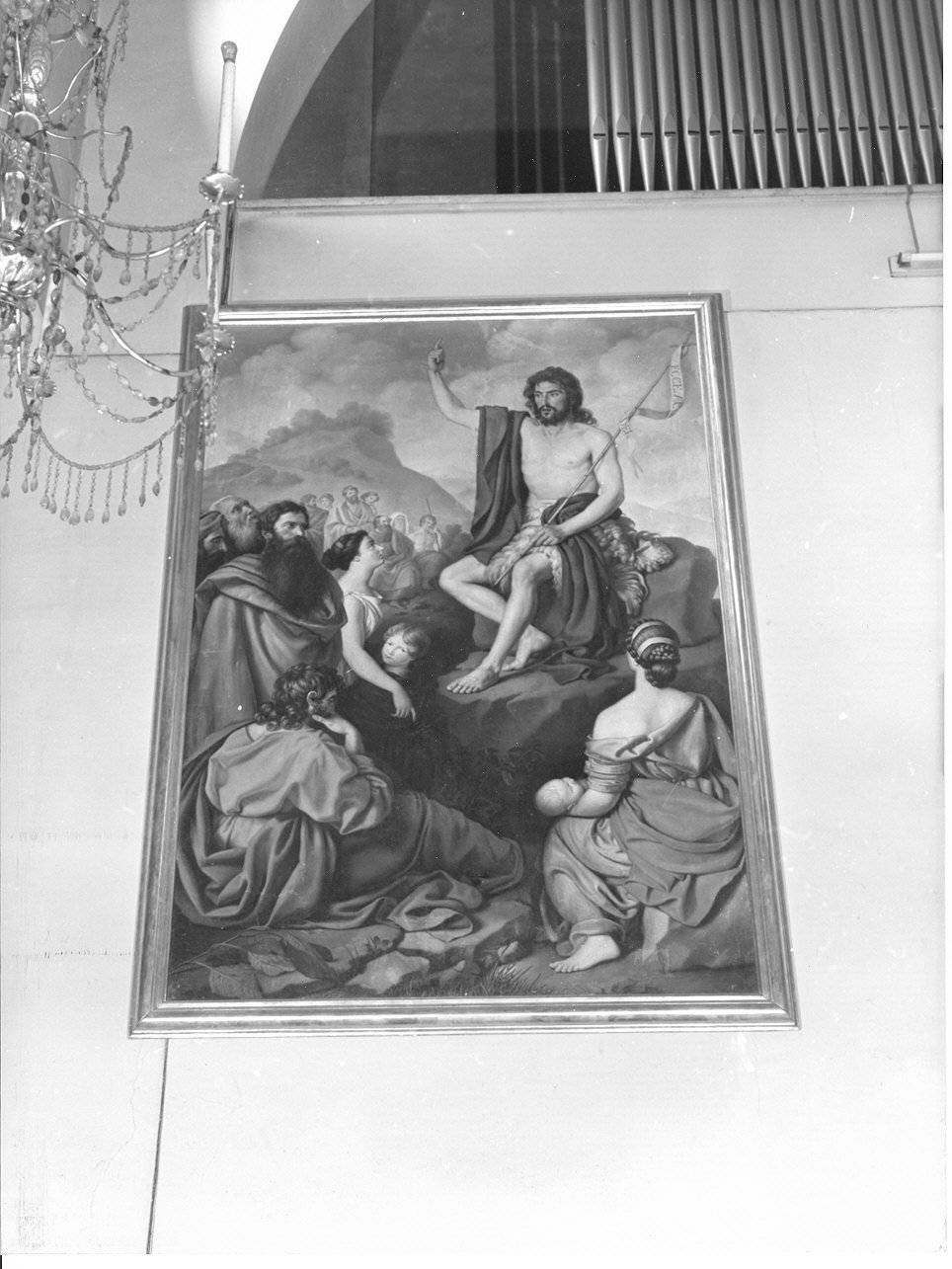 San Giovanni Battista predica nel deserto (dipinto, opera isolata) di Picasso Matteo (prima metà sec. XIX)