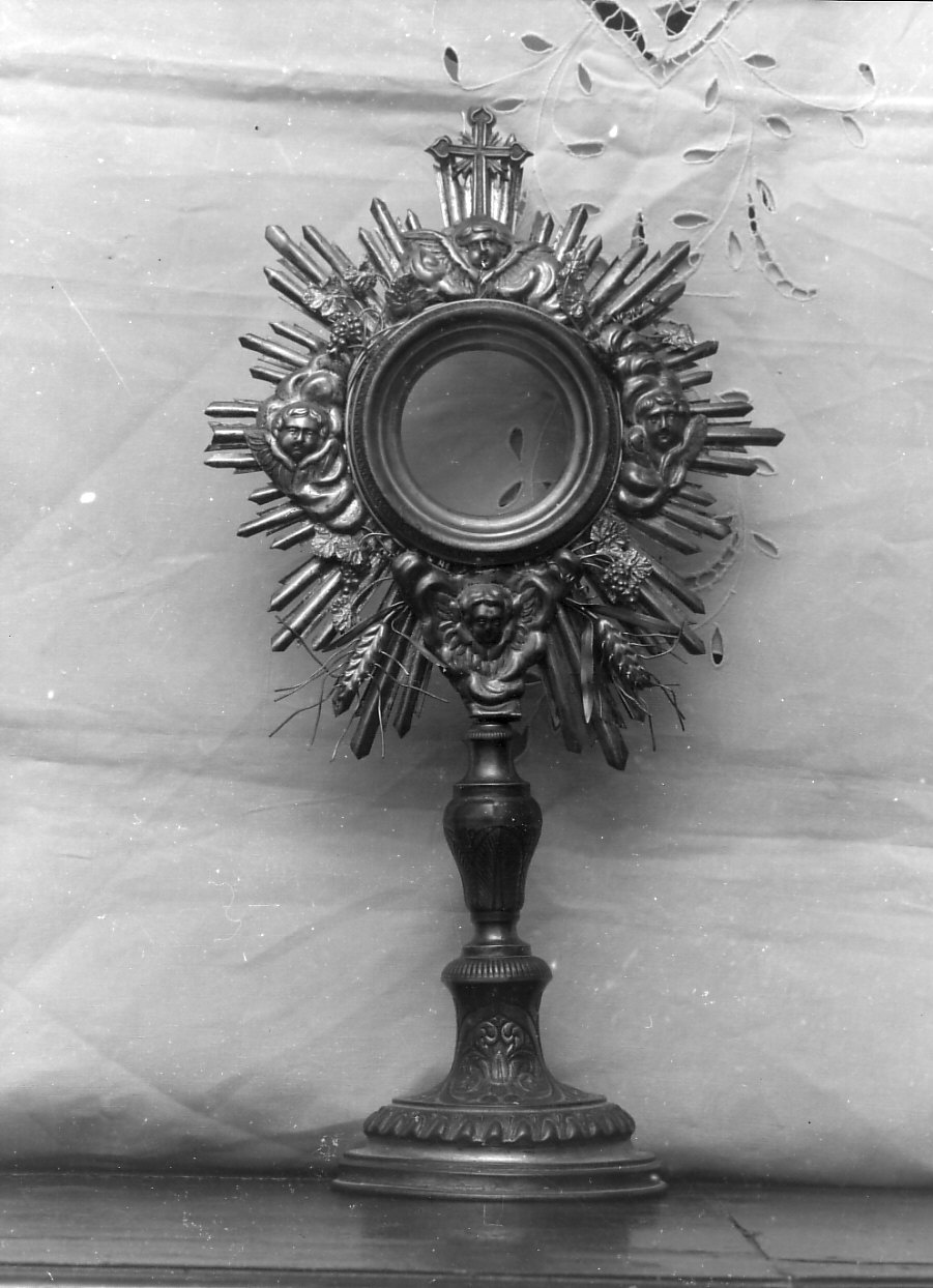 ostensorio - a raggiera, opera isolata - PRODUZIONE LIGURE (sec. XIX)