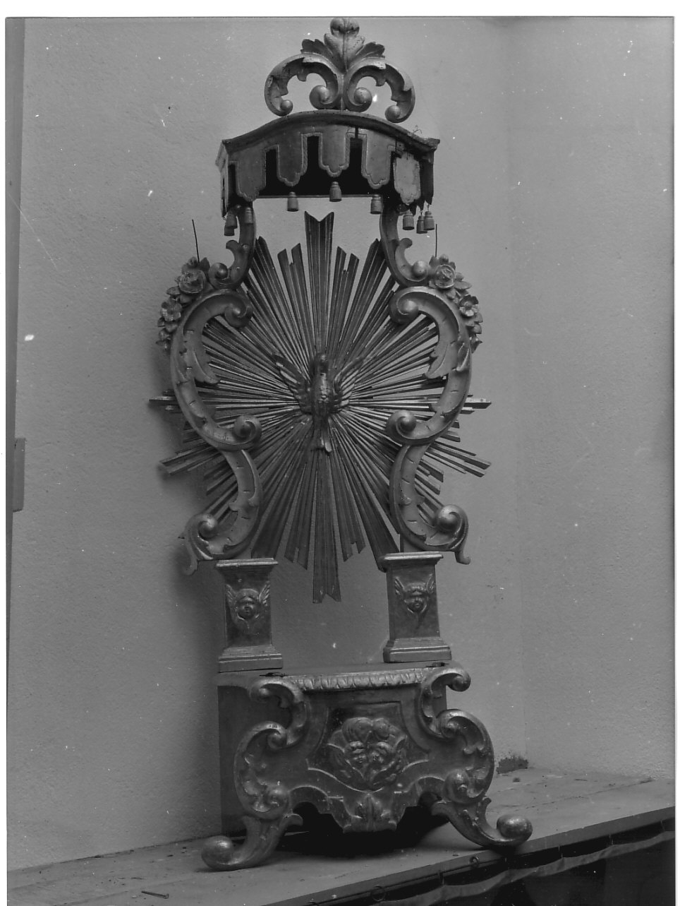 tronetto per esposizione eucaristica, opera isolata - PRODUZIONE LIGURE (sec. XIX)