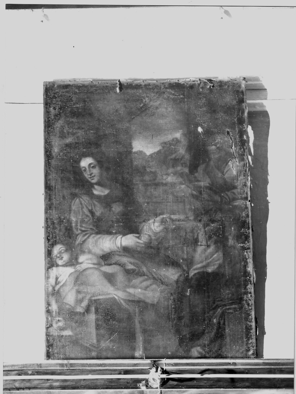 Sacra Famiglia a Nazaret (dipinto, opera isolata) - ambito italiano (sec. XVIII)